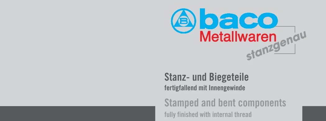 Produktblatt Stanz- und Biegeteile fertigfallend mit Innengewinde